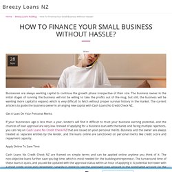 How To Finance Your Small Business Without Hassle? - Breezy Loans NZ