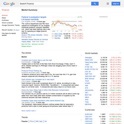 Finance: Stock market quotes, news, currency conversions & more