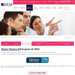 Master Finance d'Entreprise