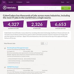 Browse Tech, Finance and Healthcare Jobs