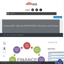Finance ERP- USE and IMPORTANCE in Business and Finance