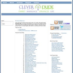 My Finance Reader List at Clever Dude Personal Finance and Money