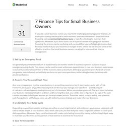 7 Finance Tips for Small Business Owners