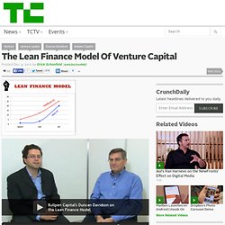 The Lean Finance Model Of Venture Capital