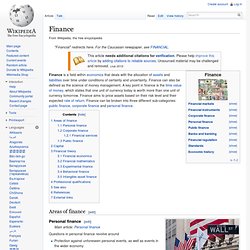 Finance