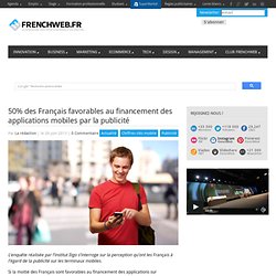 50% des Français favorables au financement des applications mobiles par la publicité
