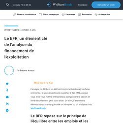 Analyse BFR: un élément clé du financement de l'exploitation