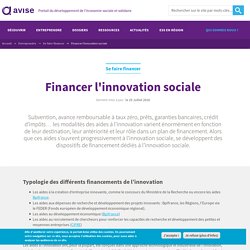 Financer l'innovation sociale