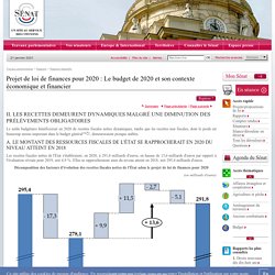 Projet de loi de finances pour 2020 : Le budget de 2020 et son contexte économique et financier