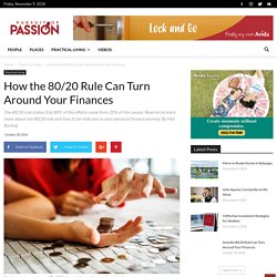 How the 80/20 Rule Can Turn Around Your Finances - Pursuit of Passion