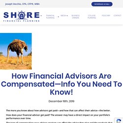 How Financial Advisors Are Compensated