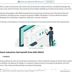 Best Financial Risk Assessment Software: AML-TRACE – Smart Infotech