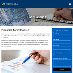 Financial Auditing Services for Businesses – Wiley Financial