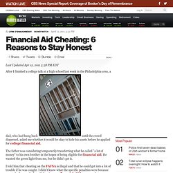 Financial Aid Cheating: 6 Reasons to Stay Honest