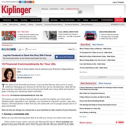 10 Financial Commandments for Your 20s-Kiplinger