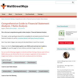 Financial Statement Analysis / Ratio Analysis