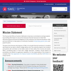 Financial Aid - SMU Enrollment Services