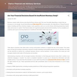 Are Your Financial Decisions Based On Insufficient Monetary Study?