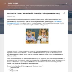 Fun Financial Literacy Games for Kids for Making Learning More Interesting