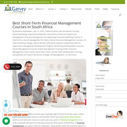 The Best Short-Term Financial Management Courses in South Africa