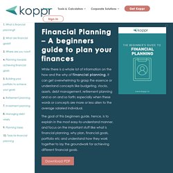 Financial Planning - The beginners guide to planning your finances