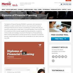 Diploma of Financial Planning – Mentor Education