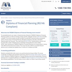 Diploma of Financial Planning - Monarch Institute