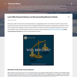 Learn Why Financial Advisors are Recommending Bitcoin to Clients