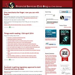 The Financial Services Club's Blog