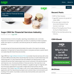 Sage CRM for Financial Services Industry