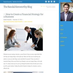 How to Create a Financial Strategy for a Business