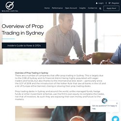 Are you looking to broaden your financial horizons and understand prop trading and the Sydney-based companies that are investing in this way?