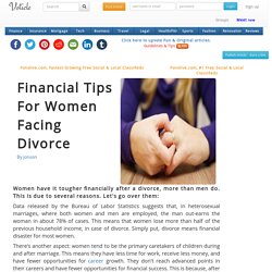 Financial tips for women facing divorce