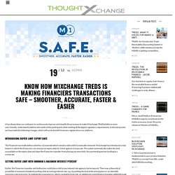 Know How M1xchange TReDS Is Making Financiers Transactions SAFE – Smoother, Accurate, Faster & Easier – M1xchange