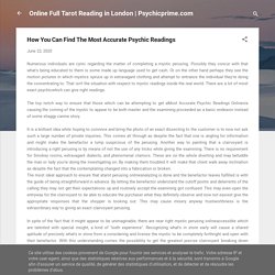 How You Can Find The Most Accurate Psychic Readings