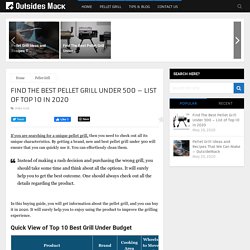 Find The Best Pellet Grill Under 500 – List of Top 10 in 2020