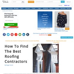 How to find the best roofing contractors
