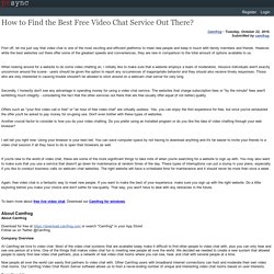 How to Find the Best Free Video Chat Service Out There?
