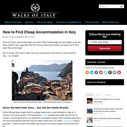 How to Find Cheap Accommodation in Italy