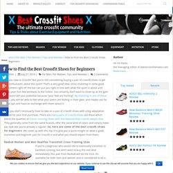 How to Find the Best Crossfit Shoes for Beginners