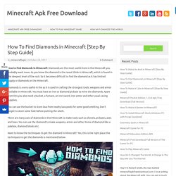 How To Find Diamonds in Minecraft [Step By Step Guide]