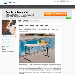 How to Find the Best Folding Table for Your Use?