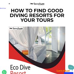 How To Find Good Diving Resorts For Your Tours
