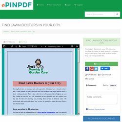 Find Lawn Doctors in your City