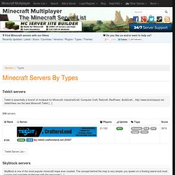 Find the best Minecraft servers by types
