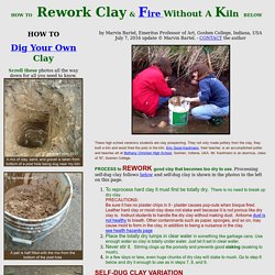 How to Find, process, and fire clay without a kiln