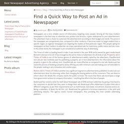Find a Quick Way to Post an Ad in Newspaper