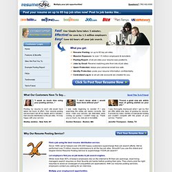 Find a job: Post Resume to Top Online Job Banks & Job Search Engines