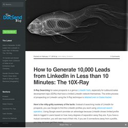 How to Find 10,000 Sales Prospects on Linkedin in 10 Mins