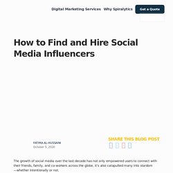 How to Find and Hire Social Media Influencers